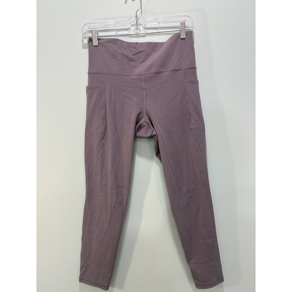 Athleta Salutation Stash Pocket II 7/8 Tight Mauve Purple Leggings Womens Medium
